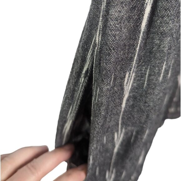 FREE PEOPLE NEW ROMANTICS Weather Vane IKat Embroidered Boho Cotton Dress Sz 2 - Picture 8 of 15